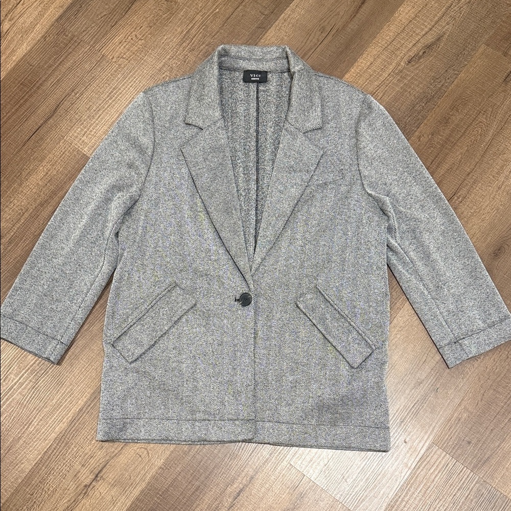Vici Heather Gray  Blazer